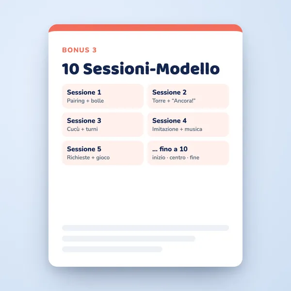Bonus 3: 10 Sessioni-Modello